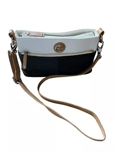 Bolso de hombro Giani Bernini de cuero para mujer negro, tostado y blanco - Imagen 1 de 16
