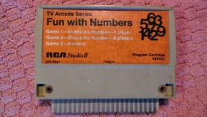 Vintage 1976 RCA Studio II Home TV Arcade II SPASS MIT ZAHLEN Spiel Patrone 18V401 - Bild 1 von 3