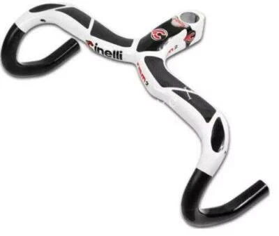 CINELLI RAM2 CARON ROAD BIKE INTEGRAGED HANDLEBAR DROP 28.6 110MMX42CM WHITE NEW - Изображение 1 из 4