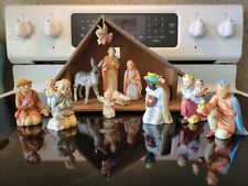 Vintage 14 Piece Goebel Hummel Nativity Scene Porcelain Figurines V W. Germany