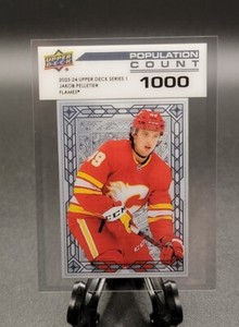 2023-24 Upper Deck Series 1 Population Count 1000 PC-9 Jakob Pelletier - Calgary