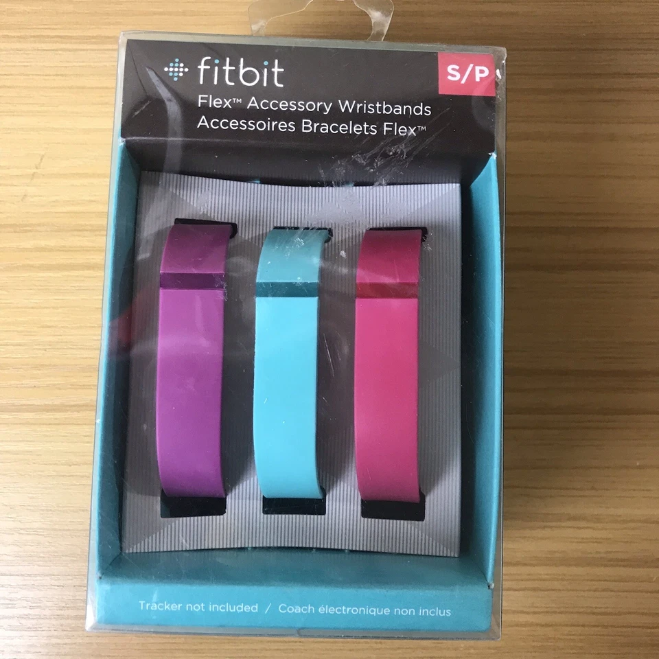 "Fitbit Flex Vibrant Accessory Pack, Violet/Pink/Teal, Small"