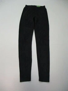 XHILAATION Women's Size S Stretch High Waist Black Faux Suede Leggings - Picture 1 of 6