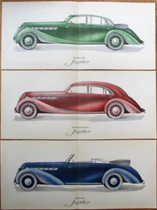 Imperia 1939 Art Deco Car Automobile Three Posters & Brochure, Original, Belgium - Picture 1 of 2