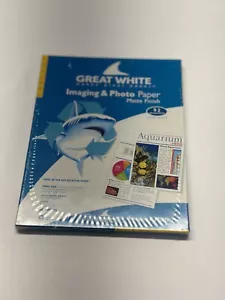 Great White Imaging & Photo Paper 8.5 x 11 Matte Finish Open Box Extra Heavy - Picture 1 of 2