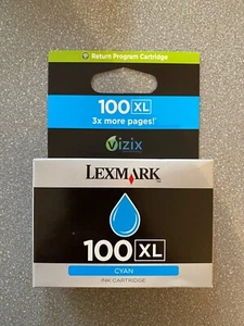 Original Lexmark Patrone 100XL Blau/Cyan NEU in OVP - Bild 1 von 4