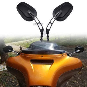 Aluminum Housing Rearview Mirrors For Harley Electra Glide Ultra Classic FLHTCU - Picture 1 of 11