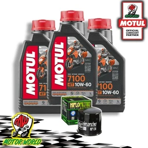 Mantenimiento 3L Motul 7100 10W60 + Filtro de Aceite Hiflo Suzuki GSX Eiger - Imagen 1 de 1