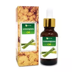 Aceite esencial de hierba de limón con gotero 100 % natural puro sin diluir sin cortar - Imagen 1 de 7