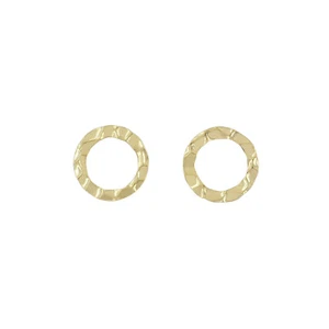 6 vergoldete Sterlingsilber gehämmert Kreis Glieder Verbinder 10 mm #99908 - Bild 1 von 1