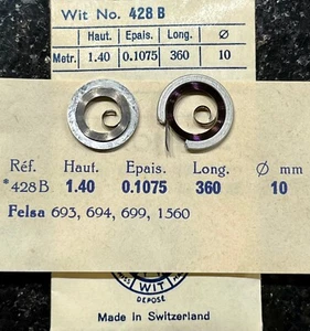 Mainspring Felsa 693 694 699 1560 1 pcs dimension 1.40 x 0.1075 - 360 fi 10 - Picture 1 of 2