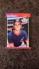 1989 Donruss Bud Black #556 - Cleveland Indians - Autographed!