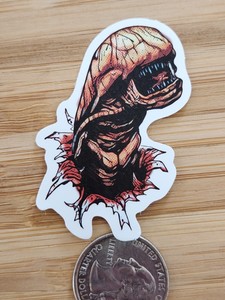 ALIEN Sticker Horror Movie Sticker Scary Sticker Decal Halloween ALIENS Sticker