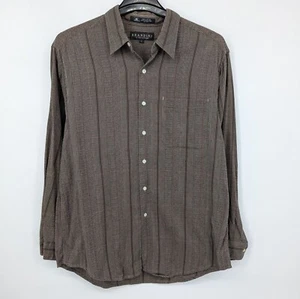 Vintage Brandini Button Up Shirt Men Size L Pinstriped Retro Hipster 90s Casual - Picture 1 of 8