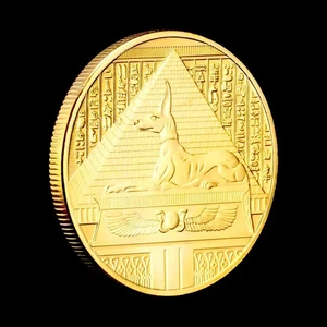 Altägyptische Anubis Replik Münze Sammlermünze Gedenkmünze 2 Stück - Bild 1 von 5
