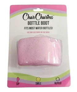 CharCharms Flaschenstiefel – rosa Silikonschutz passt Flaschen mit 2,8–3,1 Zoll Durchmesser - Bild 1 von 1