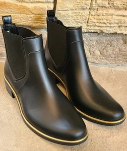 Kate Spade Sedgewick Rubber Rain Boots Womens Size Size 8 Black - Picture 1 of 12