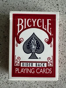 Single Deck BICYCLE Rider Back Playing Cards; Poker 808; Air Cushion; Pre-owned - Picture 1 of 6