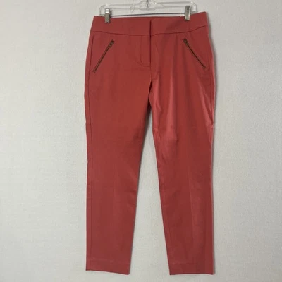 Pantalones al tobillo ajustados modernos Loft Outlet para mujer talla 8 coral nuevos con etiquetas Foto 1 de 4