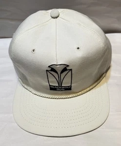 Vintage Blackwolf Run Golf With Rope White Hat Strapback 90s Made In USA - Picture 1 of 7