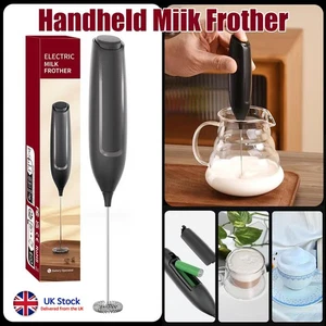 Electric Milk Frother Egg Mixer Whisk Beater Coffee Foamer Kitchen 2026NEW MODEL - Picture 1 of 16