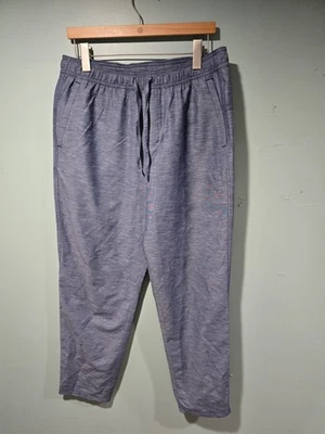 Lululemon LuluLinen Pull On Pants Blue Relaxed Tapered Lightweight L Minimalist - Image 1 of 2