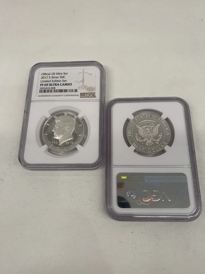 2017 S PROOF SILVER KENNEDY LIMITED EDITION SET NGC PF69 ULTRA CAMEO LOW POP - Image 1 of 1