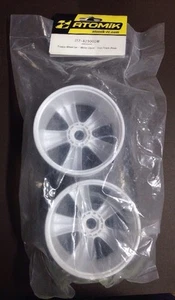 ATOMIK RC TRUGGY LAUFRADSATZ WEISS EISENBAHN ZIEGE ITZ-823001W (2 Stück) - Bild 1 von 2