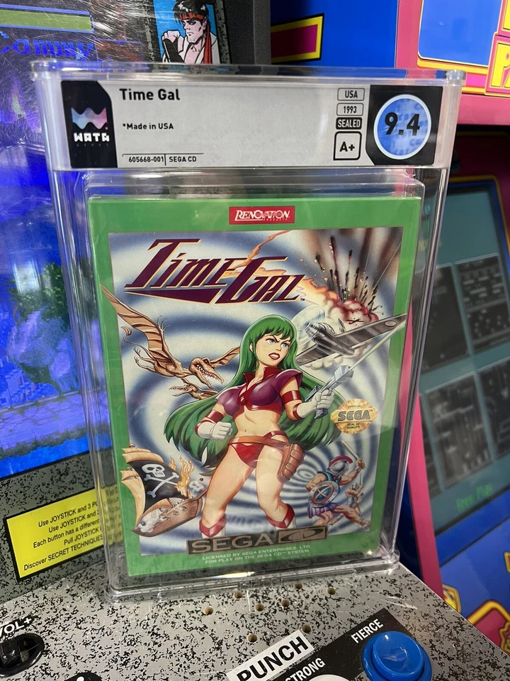 Sega CD Time Gal 1993 graduado WATA 9,4 A+ sellado totalmente nuevo Taito & Toei Company Foto 1 de 4