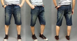 HERREN STRETCH DENIM JOGGINGHOSE BIKER ELASTISCHER BUND KORDELZUG S,M,L,XL,2XL #DL-45743 - Bild 1 von 4