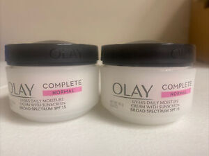 Olay Complete Lotion Moisturizer SPF 15 for Normal Skin — EXP 5/2023 Lot Of 2
