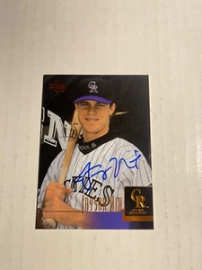 Colorado Rockies JAYSON NIX Signed Card - Picture 1 of 1