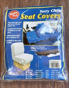 NEW Taylor Made Products 11997 Boat Seat Cover (Back to Back Lounge Seat Blue) - Picture 1 of 2