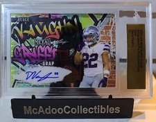 ‼️2023 Leaf Metal Deuce Vaughn #1/1 AUTO Dallas Cowboy GRAFFITI Graphics Clear