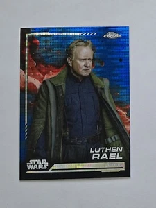 2024 Topps Cromo Star Wars Luthen Rael Azul Blaster Pulsar Refractor - Imagen 1 de 2