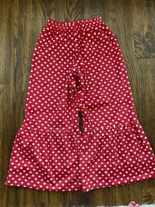 Chez Ami Red  White Dot Pants Holiday Size 7  - Picture 1 of 6