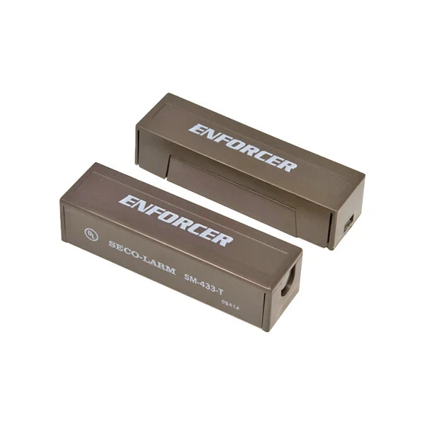 Seco-Larm SM-433-TQ/B Concealed-Terminal Surface-Mount Magnetic Contact – Brown, - Image 1 of 1