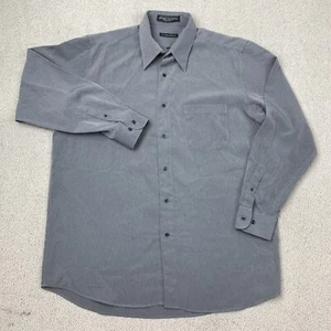Hill & Archer Dress Shirt Men's 16.5 Long Sleeve Gray Single Needle Tailoring - Picture 1 of 7