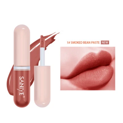Lip Gloss Matte Velvet Lip Makeup Mini Lipstick Liquid Lip Tint Women Beauty↑ ! - Image 1 of 4