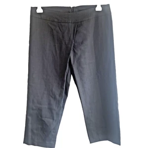 Florence Roby Drape Skirt Detail Cropped Trousers, W34 L25, Grey, RRP £55 - Picture 1 of 12