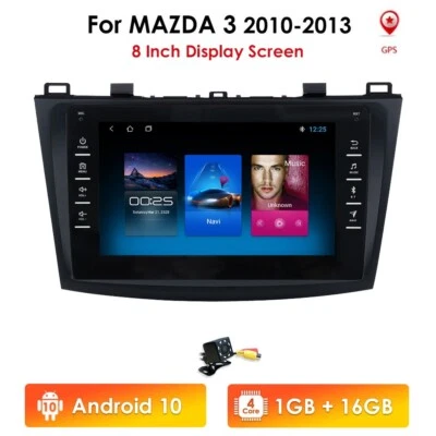 Für Mazda 3 2010-2013 Autoradio DAB+ Android Navigation GPS Bluetooth RDS Kamera - Bild 1 von 4