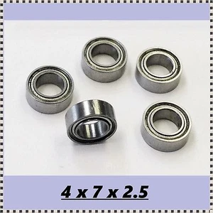 10x Small Miniature Bearing 4x7x2.5 Micro Bearing Free USA Ship - Picture 1 of 2