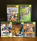 Xbox Lot of 5 Complete w/ Manual: NBA Ballers, Oddworld Cabela's, Narnia, NCAA