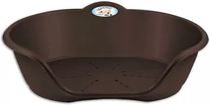 More details for pet basket plastic warm cat cushion puppy dog bed soft comfy baskets luxury beds
