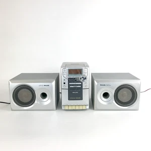 Philips MC-110/22 Micro System Surround Sound CD/AM/FM Bass  Tape Deck - Working - Picture 1 of 6