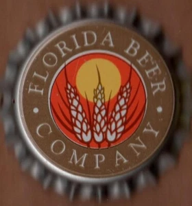 Tapa de botella corona de cerveza forrada de plástico EE. UU.: Florida Brewing - Imagen 1 de 1