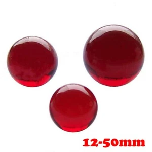 Red Crystal Glass Beads Marbles 12mm-50mm Decorative Sphere Glass Balls - Picture 1 of 5