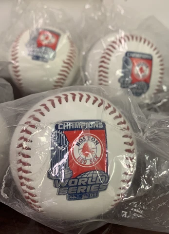 NEW LOT (7) RAWLINGS MLB BASEBALL 2004 WORLD SERIES CHAMPS RED SOX  RARE Cover