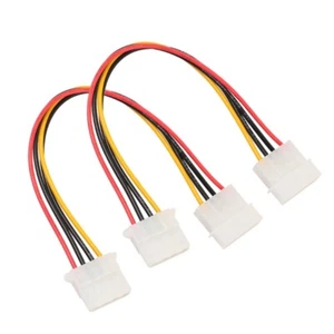 Computer Molex 4Pin Power Supply Extension Cable Female to Male HDD IDE Fan Cord - Picture 1 of 8