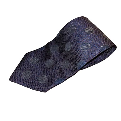 Ermenegildo Zegna Mens Necktie Tie Polka Dot Multicolor 100% Silk 56" - Image 1 of 4